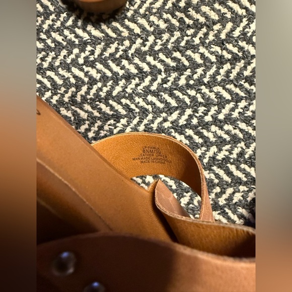LUCKY BRAND Famla Platform Leather Sandal in Tan Size 8.5 - Picture 9 of 9